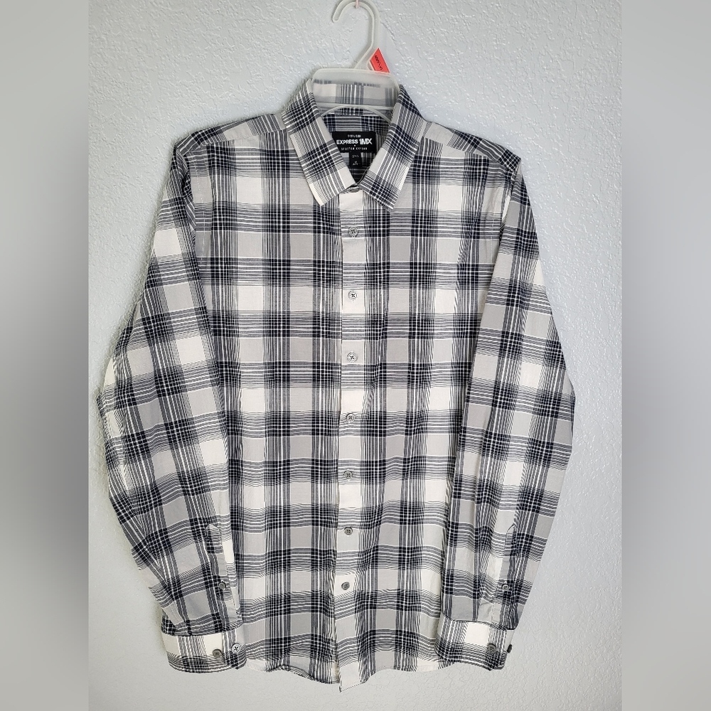 EXPRESS 1MX Extra Slim, size M 15-15 1/2 Gray color